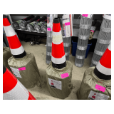 New Safety Traffic Cones, 27in Tall