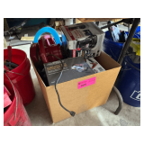 Lot - Drill Master 6in Compact Palm Polisher and Electric Sander,  Chicago Electric 12 Amp Circular Saw, Ridgid R60002 Drywall Screwdriver, and More