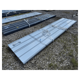 (70) Pcs White Metal Roof Panels, 12ft Long x 3ft Wide