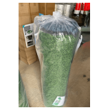 Artificial Grass Turf with Rubber Backing and Drainage Holes, 0.8in Pile Height, 49.2ft Long x 3.3ft Wide