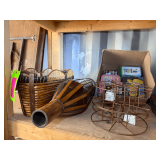 Lot - Basket, Decorative Vase, Etc