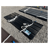 (30) Pcs Black Metal Roof Panels, 8ft Long x 3ft Wide