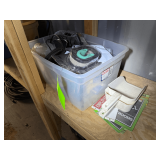 Lot - Fan, Air Filter, Ice Scoops, Restroom Signs, Etc