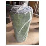 Artificial Grass Turf with Rubber Backing and Drainage Holes, 0.8in Pile Height, 49.2ft Long x 3.3ft Wide