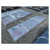 (20) Pcs Multi-Wall Polycarbonate Panels in Clear, 8ft Long x 27in Wide x 6mm Thick