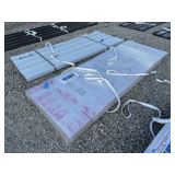 (20) Pcs Multi-Wall Polycarbonate Panels in Clear, 8ft Long x 35in Wide x 6mm Thick