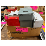 Lot - Empty Metal Drill Bit Index, Holds 29 Pcs