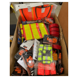 Lot - Safety Supplies - Vest, Ear Plugs, Belts, Etc