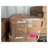 (2) Double Welt 2-Piece Chaise Cushion, Color: Chile