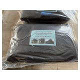 Black Outdoor Patio Fabric Screen, 65.62ft Long x 6.56ft W, 50 UPF + 95% UV Blockage