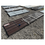 (70) Pcs Brown Metal Roof Panels, 12ft Long x 3ft Wide