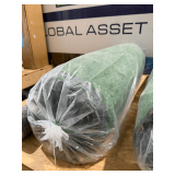 Artificial Grass Turf with Rubber Backing and Drainage Holes, 0.8in Pile Height, 49.2ft Long x 3.3ft Wide