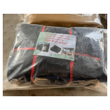 Black Outdoor Patio Fabric Screen, 39.37ft Long x 19.68ft W, 50 UPF + 95% UV Blockage