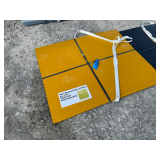 (20) Pcs Yellow Steel Diamond Plate, 4ft Long x 3ft Wide