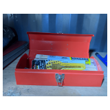 Metal Tool Box with Assorted Tools