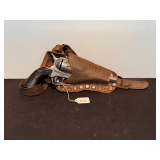 A.C. Williams Cast Iron 1936 Texas Centennial Colt 45 Non-Firing Toy Gun with Holster