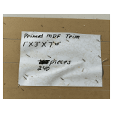 Stack- Primed MDF Trim, 240 Pieces, 1"x3"x7