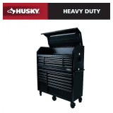 Husky 56" 23-Drawer Heavy Duty Tool Chest and Cabinet Set-Matte Black