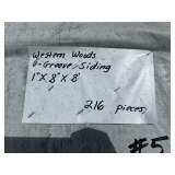 Stack- Western Woods V-Groove Siding 1"x8"x8