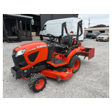 Kubota BX1880 tractor with box blade