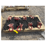 Pallet - 2025 Landhonor Unused LHR-G80 7ft Double Legs Lifting Chain Slings