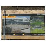 2026 ATS Power Unused ATS-CP1119 11ft x 19ft All-Steel Carport with 10ft Open Sidewalls