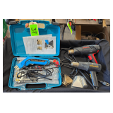 Lot - (2) Heat Guns and (1) Heat Knife