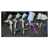 Lot - (5) Assorted HVLP Paint Sprayers