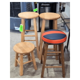 Lot - (4) Stools
