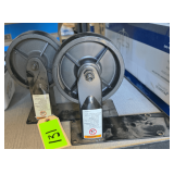 Lot - (2) Cart Wheels