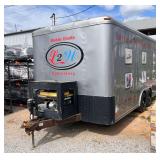 2006 Pace American Tandem Axle Enclosed Cargo Trailer with Generator, Air Compressor and Work Stations