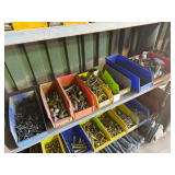 Shelf Lot - Bolts, Nails, Parts
