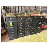 Large Lot - Metal File Cabinets and Vintage Parts and Repair Books