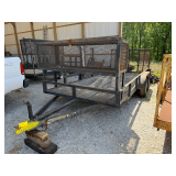 Shop Built Tandem Axle Landscape Trailer