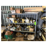 Shelf and Contents - Assorted Parts, Cleaner, misc