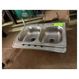 (3) Drop in 2-Bay Sinks