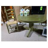 Green Table with Chair