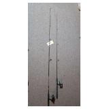 Lot - (2) Fishing Rod and Reel Combinations: Daiwa Graphite and Mitchell Classic 300 Series