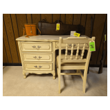 Vintage Writing Desk and Matching Chair