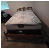 Wooden Glideaway Bed with Serta Perfect Sleeper Mattress