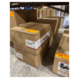 (2) Design House 588426 Dove Creek Collection 4-Light Vanity Light Matte Black Finish with Frosted White Glass