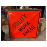 48in x 48in Utility Work Ahead Sign