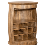 Liberty Furniture Durango Weathered Honey Accent Wine Barrel, Item No 2018-AT1000