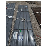 (70) Grey Metal Roof Panels, 12ft L x 3ft W