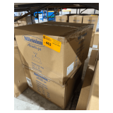 (2) Millennium 8022-PBK Millennium Lighting 8022-PBK Grant 2-Light 13in Outdoor Flush Mount in Powder Coated Black with Clear Glass