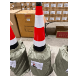 20 Safety Traffic Cones, 15in x 27in