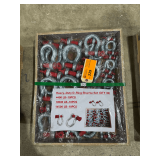 (30) Heavy-Duty D-Ring Shackle Set, (10) 4400lb, (10) 10500lb, (10) 14500lb