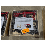 Heavy-Duty Ratchet Load Binders and Chains Set, 20ft Chains with G80 Hooks