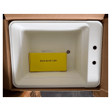 MUSTEE Utilatub Combo 24 in. x 18 in. Polypropylene Floor Mounted Laundry Tub in White