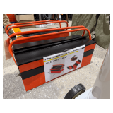 3-Tier Portable Folding Steel Tool Chest, 21.3in L x 7.9in W x 7.9in H